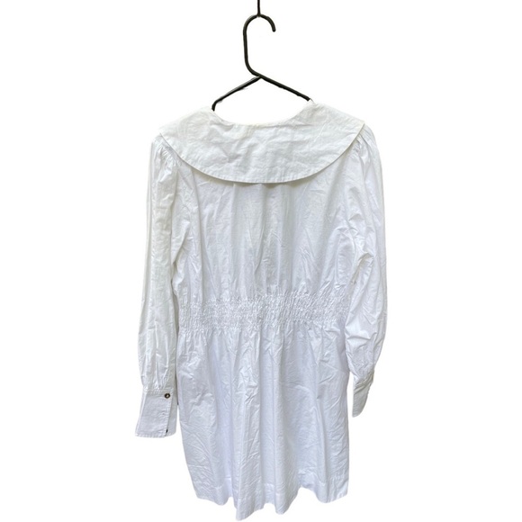 NWT GANNI Poplin Collar Dress - Picture 2 of 14